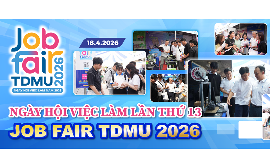 TDMU Job Fair 2026: Không gian kết nối sinh viên – doanh nghiệp